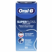 Oral-b superfloss seda dental menta 50 unidades - seda dental