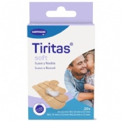 Tiritas soft aposito adhesivo 20 unidades 4 tamaños - aposito adhesivo