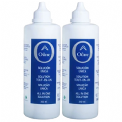 OÃ»ne solucion unica lentes de contacto blandas  2 envases 360 ml