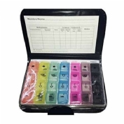Pastillero semanal en carpeta dernove diseño compacto 1 unidad - dernove