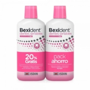 Bexident pack ahorro dientes sensibles colutorio 2x500ml