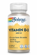 Solaray vit.d3 400ui 120 perlas