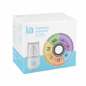 Pastillero semanal interapothek 1 unidad 4 tomas + cortador