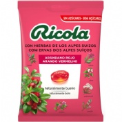 Ricola caramelos sin azucar  1 bolsa 70 g sabor arandano rojo