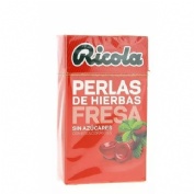 Ricola perlas sin azucar  1 envases 25 g sabor fresa