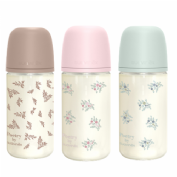 Biberon vidrio tetina fisiologica silicona suavinex sx pro selection + 3 meses 1 unidad 240 ml flujo