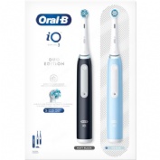 Cepillo dental electrico oral-b io3 duo 2 unidades color matt ice azul y negro