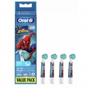 Cepillo dental electrico infantil recambios oral-b pro kids 3+ spiderman 4 recambios - oral-b pro ki