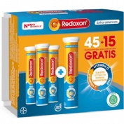 Redoxon extra defensas pack 45+15 comp. efervescentes