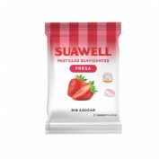 Suawell pastillas suavizantes sin azucar  1 bolsa 50 g sabor fresa