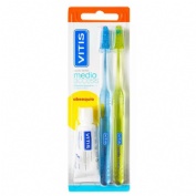 Cepillo dental adulto vitis access medio blister 2 unidades - vitis access