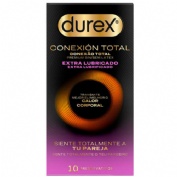 Durex conexion total extra lubricado 10 preservativos