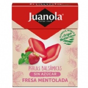Juanola perlas  1 envase 25 g sabor fresa mentolada