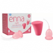 Copa menstrual enna cycle 2 unidades talla l + esterilizador
