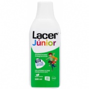 Fluor lacer junior enjuague bucal de uso diario  1 envase 500 ml sabor menta