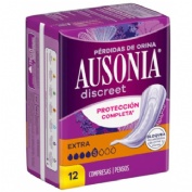 Absorbente incontinencia orina muy ligera ausonia discreet extra 12 unidades