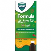 Formula natura tos niños  1 frasco 140 ml sabor miel y fresa