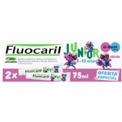 Fluocaril junior 6-12 años gel  2 envases 75 ml bubble